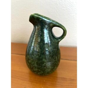 Vintage Ceramic Pitcher Frogskin Glaze Cruet Stamped USA